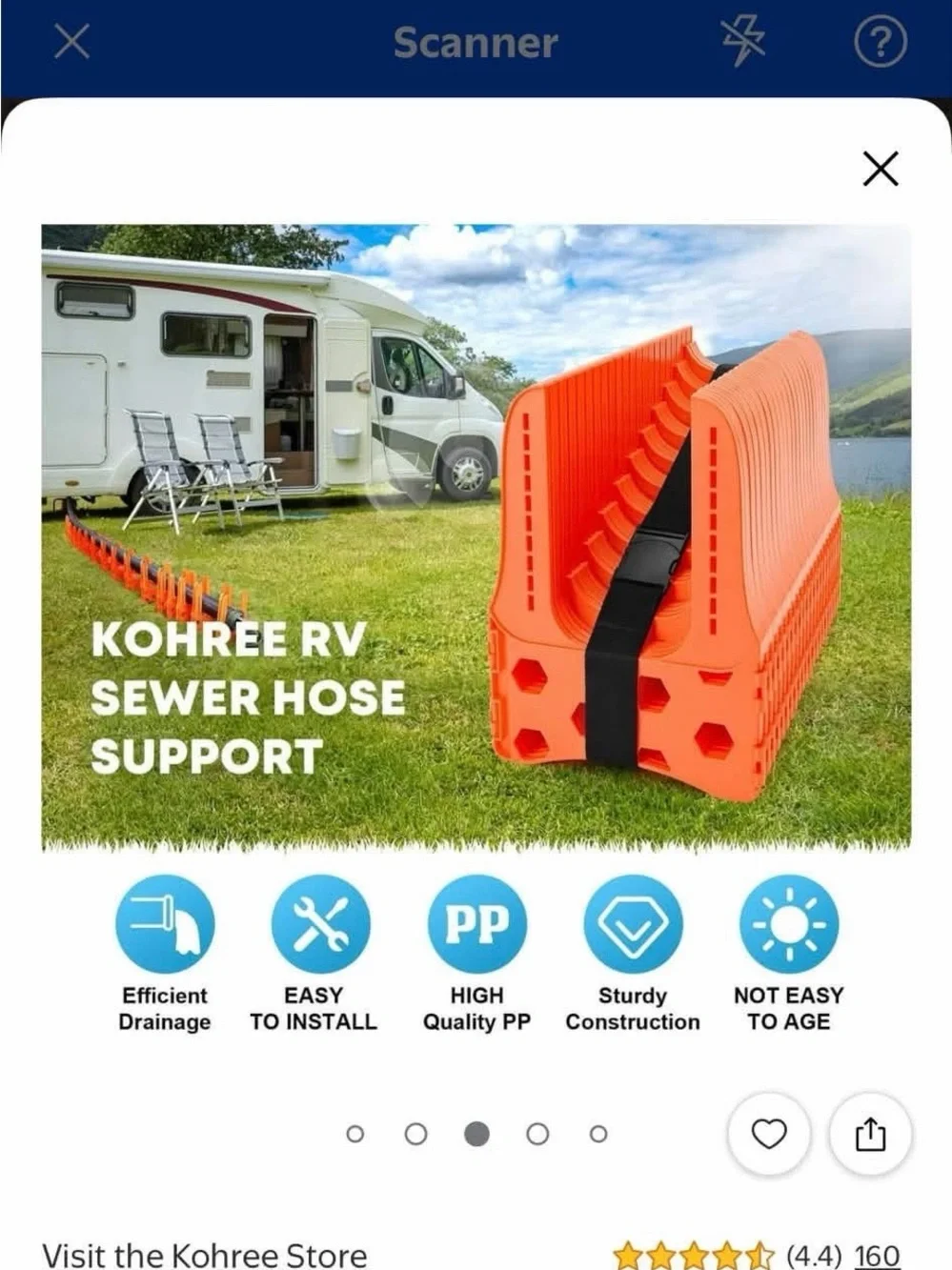 Kohree RV Sewer Hose Support